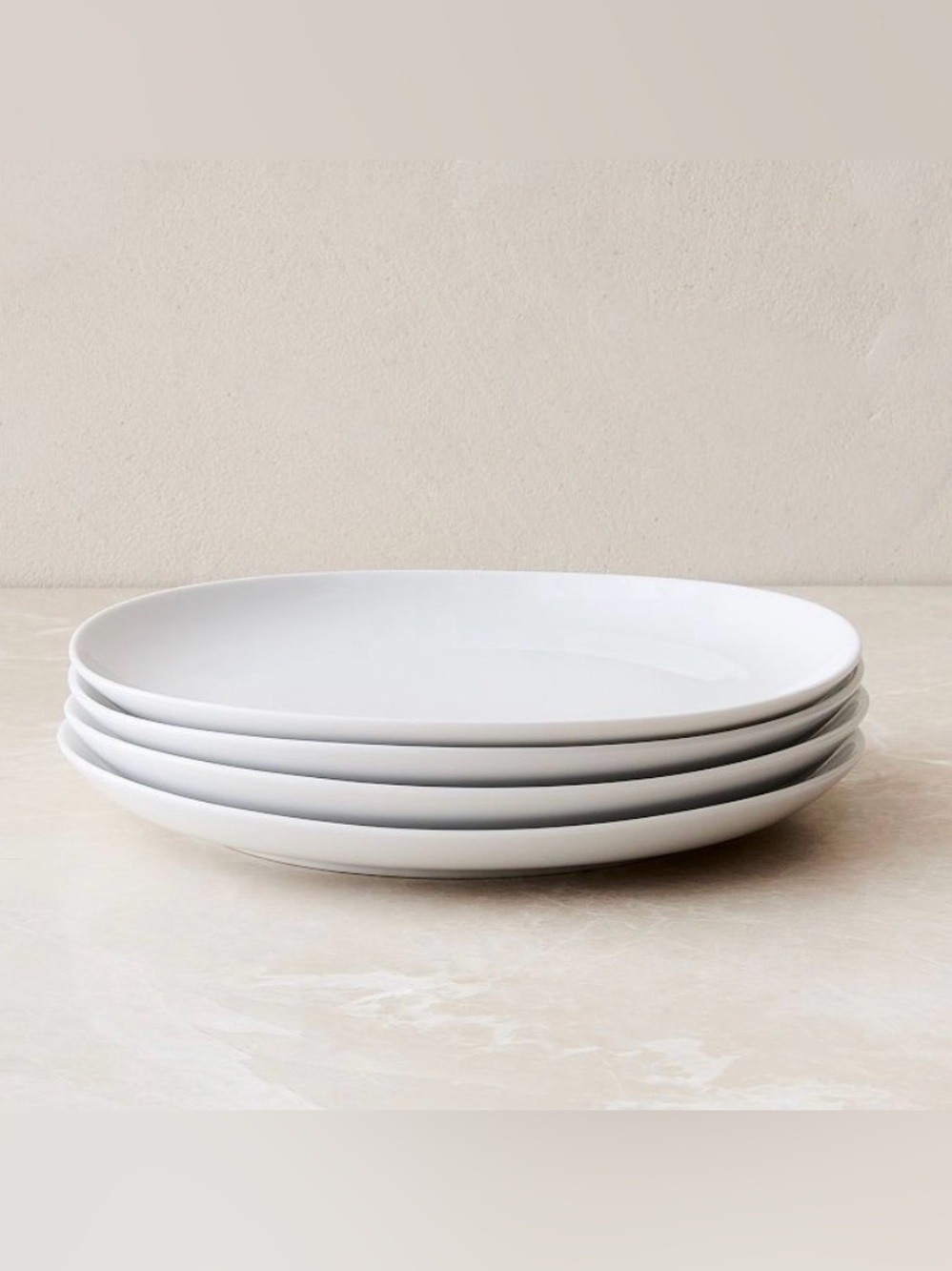 Organic Porcelain Salad Plate Sets of 4